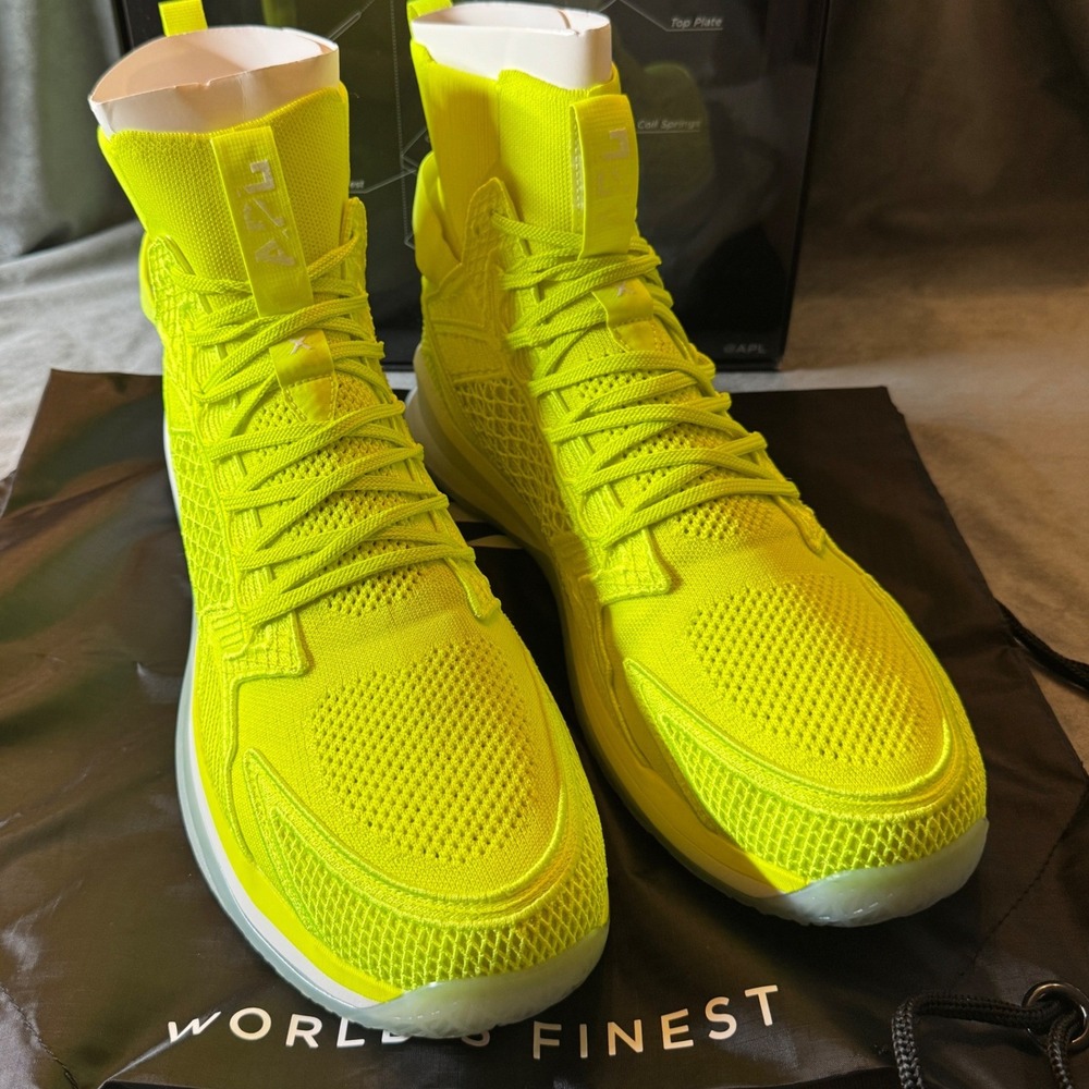 APL Mens Concept X Size 15 Energy Glow In The Dark Carbon Fiber Basketball Shoes